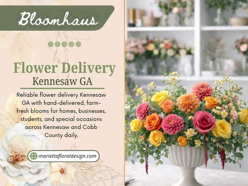 A same-day delivery is not designed the same way as a scheduled delivery. Some flowers open quickly. Others need time. Some hold hydration well; others do not. Florists managing Flower delivery Kennesaw GA adjust designs based on timing alone. Certain flowers are chosen because they look good immediately. Others are avoided when delivery windows are tight.

Click here for more info: https://mariettafloraldesign.com/collections/flower-delivery-in-kennesaw-ga

Marietta Floral Design

Address: 1934 New Kemp Rd, Marietta, GA 30066
Phone: +1(770) 826-6992
Find Us On Google Map: https://maps.app.goo.gl/ywdCypNMysC9BoYa6

Read Our Blogs:
https://v.gd/i3kSJF
https://is.gd/am2wYq
https://tinyurl.com/2cuy7ost

More Links:
https://v.gd/4pLKjq
https://is.gd/7jUlHp
https://tinyurl.com/29c4hcnm