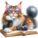 katze und Maus am Lesen (4)