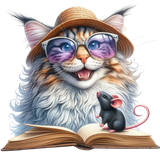 katze und Maus am Lesen (8)