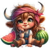 Highland Cow Mädchen (2)