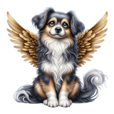 Hund, mit weiß Goldrand Flügeln (5)