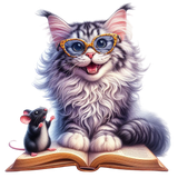 katze und Maus am Lesen (14)