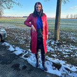 Parkplatznutte in Leder