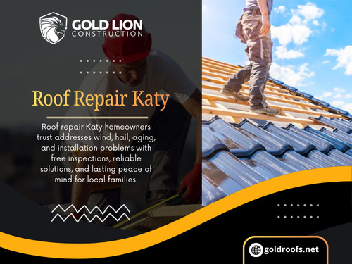 Homeowners usually search for missing shingles or obvious damage from debris after a storm. This kind of latent destruction is one of the most prevalent motives why people eventually seek out roof repair Katy professionals who understand local weather patterns.

Gold Lion Construction Solutions LLC

Address: 2717 Commercial Center Blvd, Katy, TX 77494, United States
Phone: (832) 247-4428
Official Website: https://goldroofs.net/
Find Us Google Maps: https://maps.app.goo.gl/eyyEzqMi8FzeVxFbA

Read Our Blogs:
https://is.gd/cUq3MM
https://v.gd/yPhdyT
https://tinyurl.com/2ya93tey

More Links:
https://v.gd/NVbLos
https://is.gd/49iZ4p
https://tinyurl.com/27vfcseo