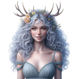 Frau mit Geweih (6)