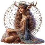 Frau mit Geweih (22)