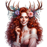 Frau mit Geweih (3)