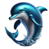 metallig Delphin (2)