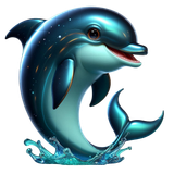 metallig Delphin (4)