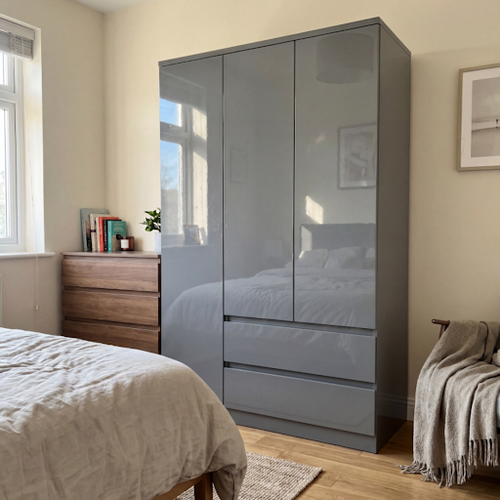 This Grey 3-Door Wardrobe Fits Our Modern UK Home Perfectly.png