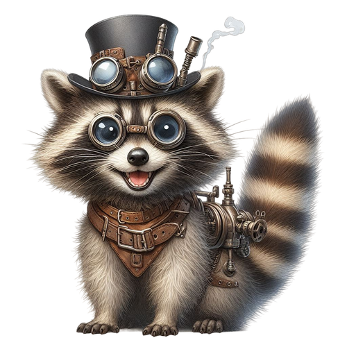 Waschbär im Steampunk Outfit (3).png