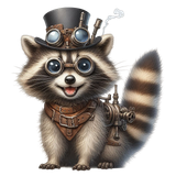 Waschbär im Steampunk Outfit (3)
