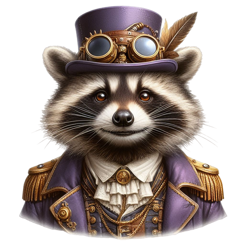 Waschbär im Steampunk Outfit (13).png