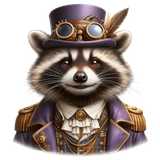 Waschbär im Steampunk Outfit (13)