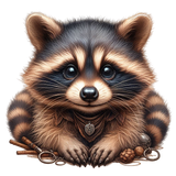 Waschbär im Steampunk Outfit (6)