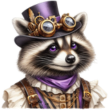 Waschbär im Steampunk Outfit (8)