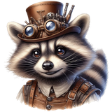 Waschbär im Steampunk Outfit (2)