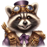 Waschbär im Steampunk Outfit (4)