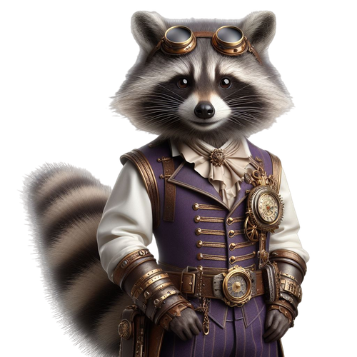Waschbär im Steampunk Outfit (16).png