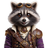 Waschbär im Steampunk Outfit (12)