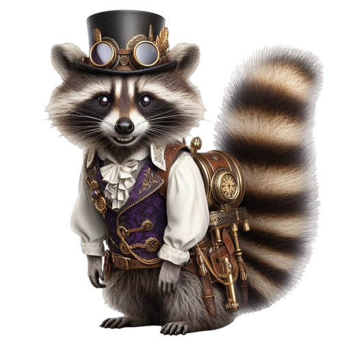 Waschbär im Steampunk Outfit (10).png