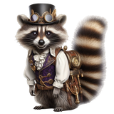 Waschbär im Steampunk Outfit (10)