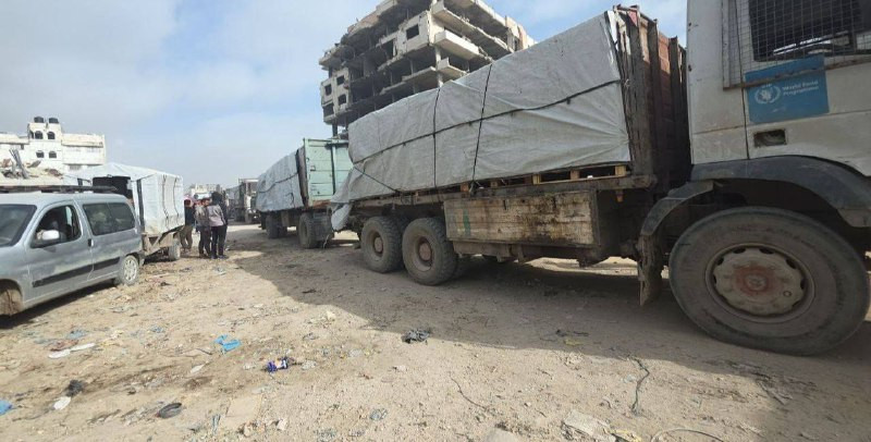 لأول مره منذ وقف إطلاق النار.. يسمح الاحتلال لمنظمة "اليونسيف" بدخول عدد من شاحنات المساعدات الإنسانية عبر معبر "زيكم" شمالي قطاع غزة....