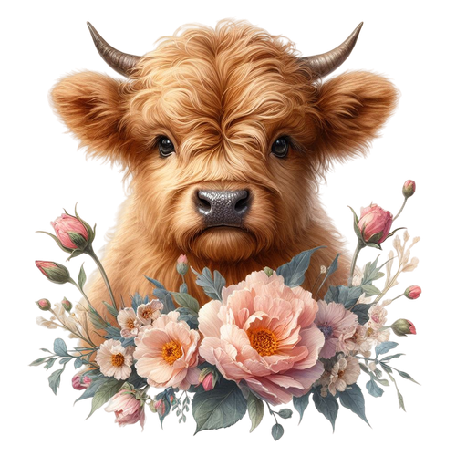 Baby Hochlandkuh mit Blumen (3).png