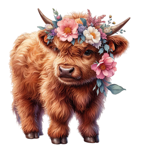 Baby Hochlandkuh mit Blumen (2).png
