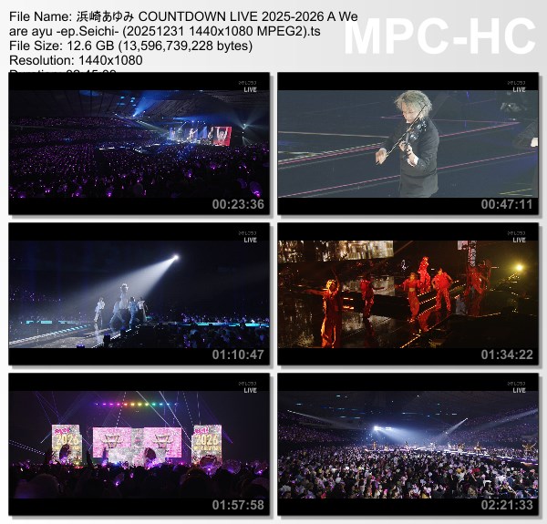 [TV-Variety] 浜崎あゆみ – ayumi hamasaki COUNTDOWN LIVE 2025-2026 A We are ayu -ep. Seichi- (2025.12.31)