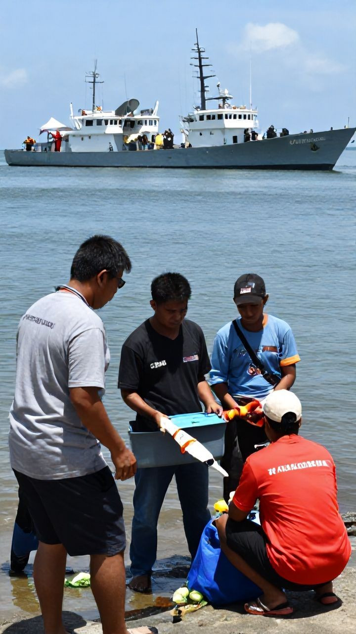 US naval ship rescues 3 Pangasinan fishers, brings them to Subic Bay