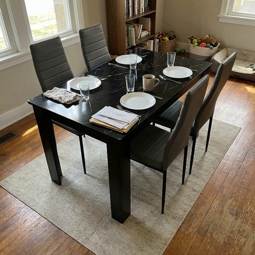 We kept putting it off, then got a dining table and 4 chairs.jpg