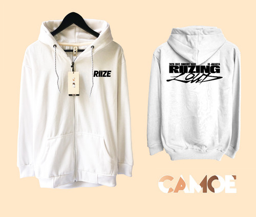 07 Zipper Hoodie White