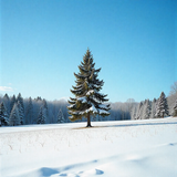 freepik 35mm film photography snowcovered meadow with pine 52506