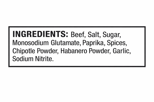 Gold Rush Habanero Chipotle Ingredients Label.png