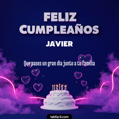 feliz cumpleanos iii javier.gif