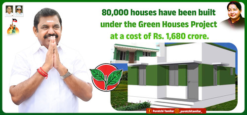 49.80000 houses have been built under the Green Houses Project at a cost of Rs. 1680 crore. copy.jpg