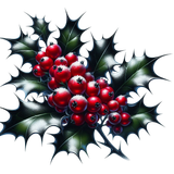 DarkYuletide holly3