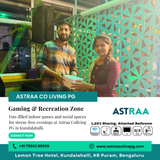 Recreation spaces support mental well-being and work-life balance.