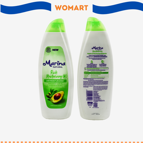 Hand Body Lotion Marina Natural Rich Moisturizing 475 Ml Womart.png
