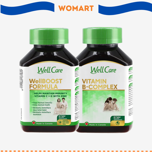 Wellcare Wellboost Formula Vitamin C + D + Zinc Suplemen Kesehatan 60 Tablet.png