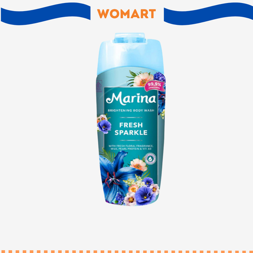 Body Wash Marina Brightening Fresh Sparkle Brightening Pouch 400 Ml Womart.png