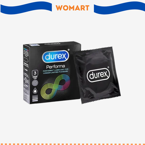 Durex Performa Kondom Tahan Lama Kondom Aman Pria 3S Kondom Dengan Benzocaine Womart.png