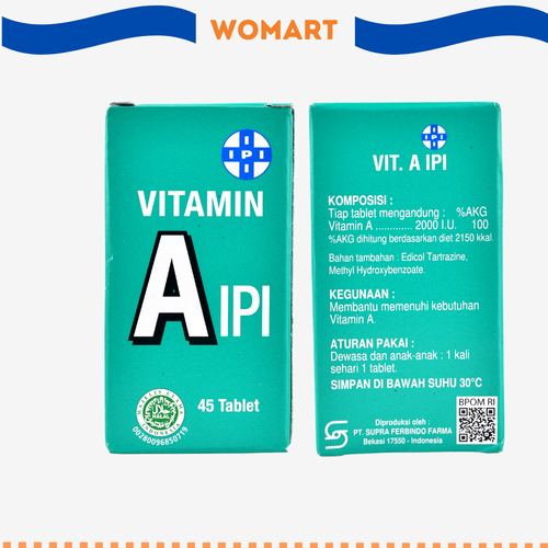 Vitamin Ipi Vitamin A 45 Tablet Womart.png