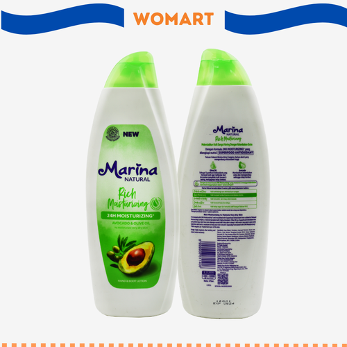 Hand Body Lotion Marina Natural Rich Moisturizing 475 Ml Womart (2).png