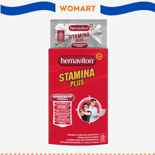 Hemaviton Stamina Plus Sleeve 5 Kapsul Meningkatkan Daya Tahan Tubuh Womart.png