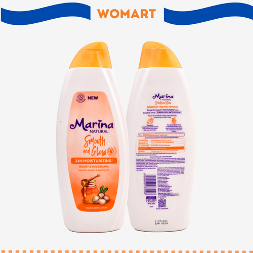 Handbody Lotion Marina Natural Smooth & Glow 335 Ml Womart.png