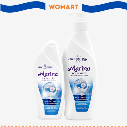 Handbody Lotion Marina Uv White Healthy & Glow 460 Ml Womart.png