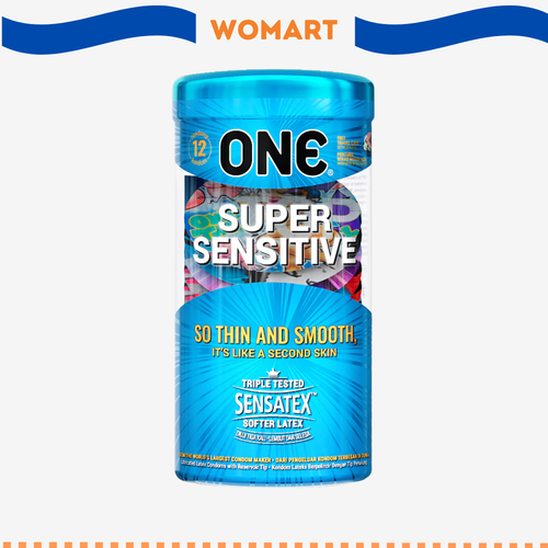 Kondom One Super Sensitive Isi 12 Pcs Kondom Tipis One Womart.png