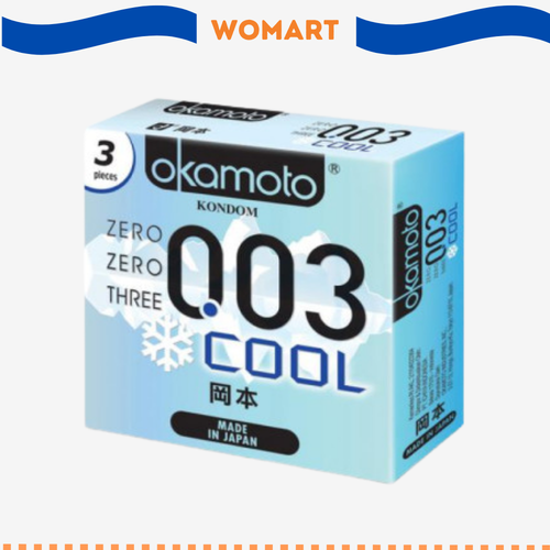 Kondom Okamoto Cool 3 Pcs Kondom Sensasi Dingin Womart.png